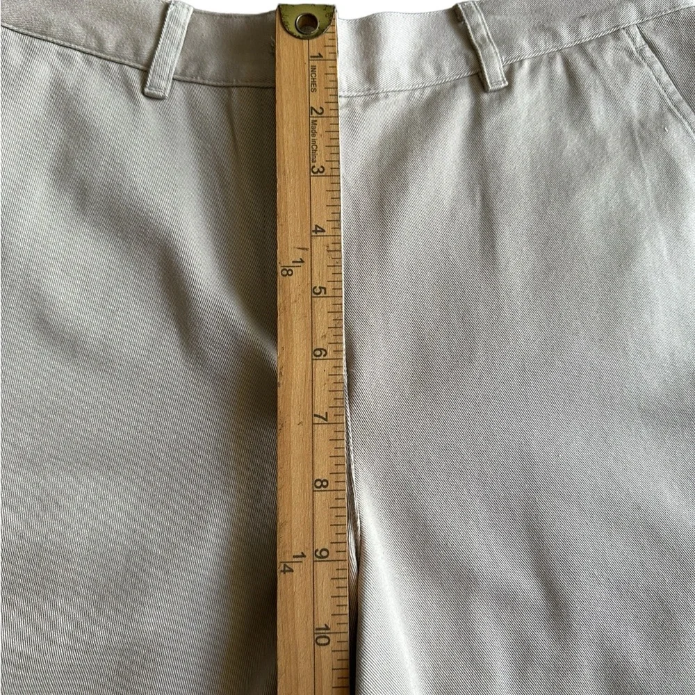 Lauren Ralph Lauren | Womens Size 2P Kakhi Gold Buttons High Rise Bermuda Shorts